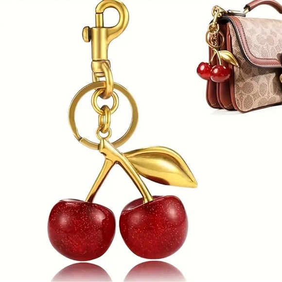 Cherry-Shaped Resin keychain 🍒 - Picture 3 of 7